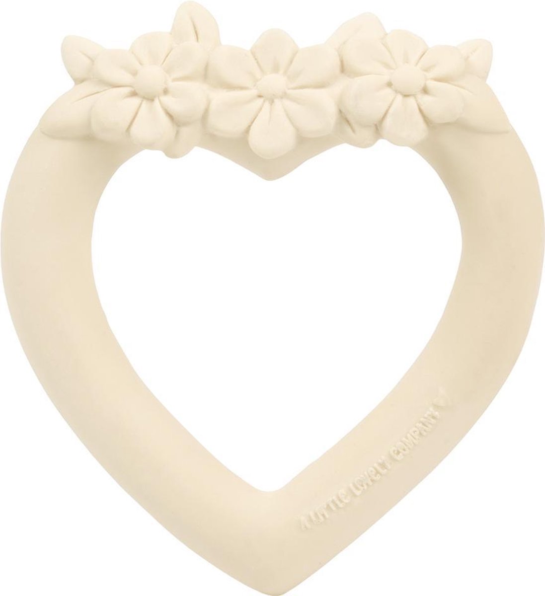 Bijtring: Hart - crème  |  